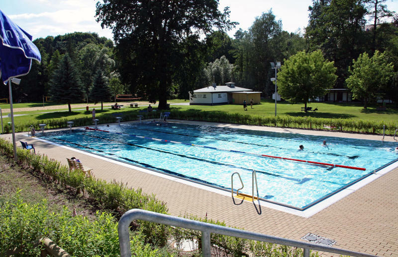 Schlussspurt im Löbauer Herrmannbad