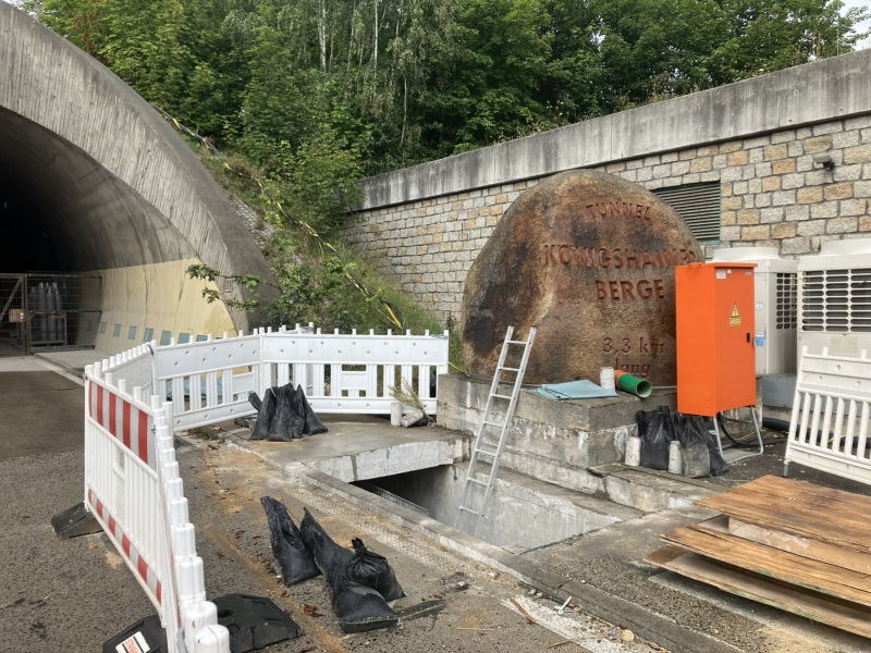 Tunnel ist fast vier Tage Richtung Dresden gesperrt