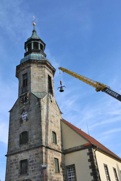 Waltersdorfer freuen sich über neue Kirchturmglocken