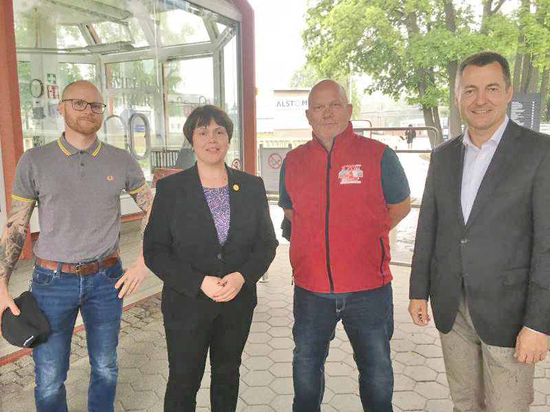 Torsten Herbst besucht Görlitzer Alstom-Betriebsrat