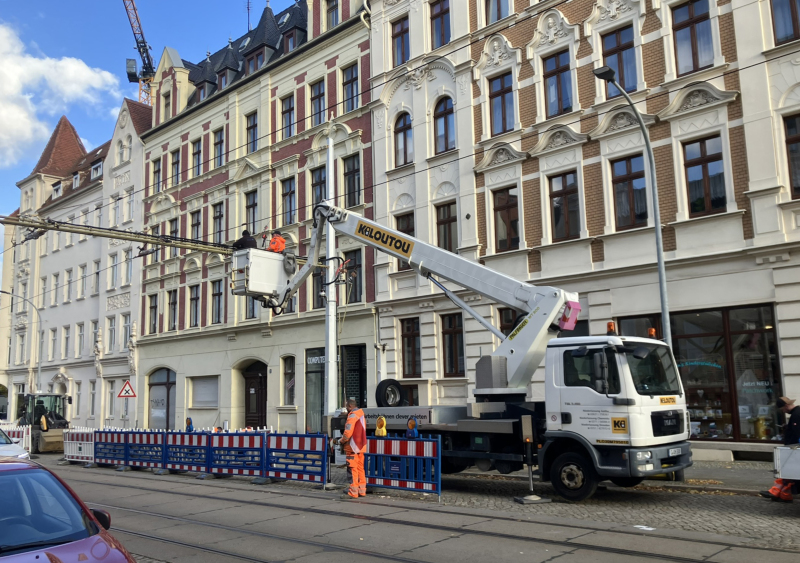 Ersatzverkehr bei der Straßenbahnlinie 1