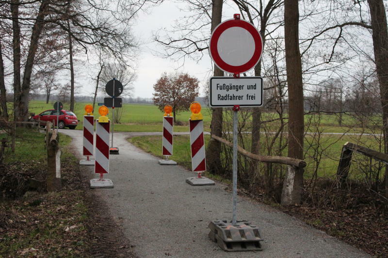 Auf einmal war auch die letzte Brücke in Baruth zu