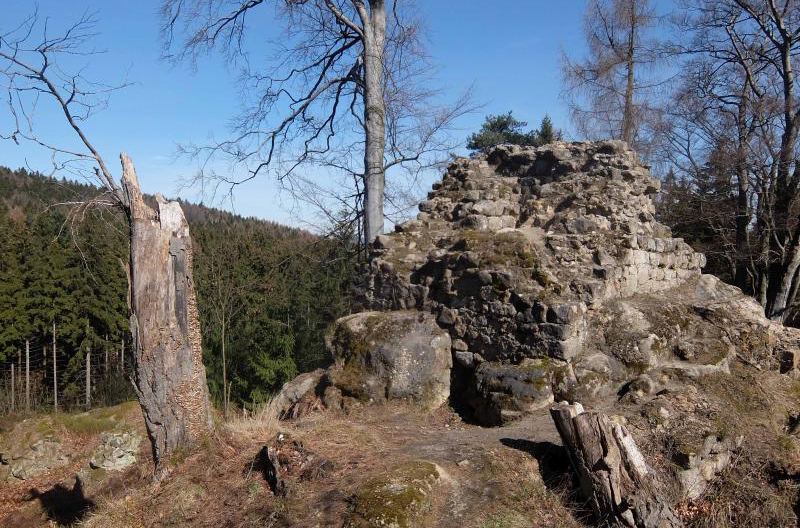 Arbeitseinsatz an Burgruine Karlsfried 