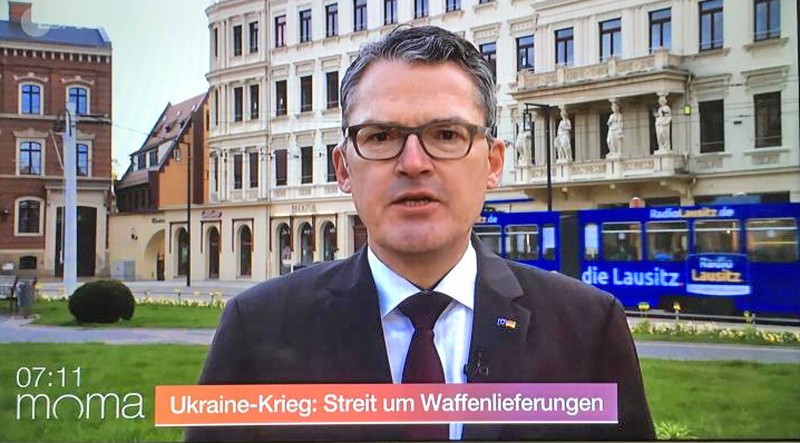Waffenforderung vom Postplatz Görlitz im Frühstücksfernsehen