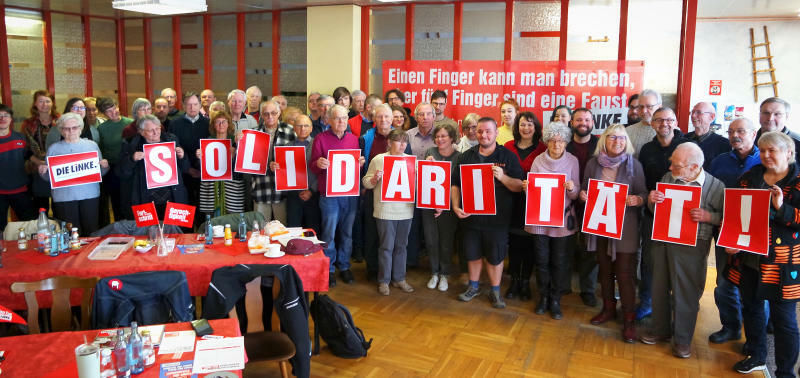 Linke bekunden, Frieden ist ein „Menschenrecht“