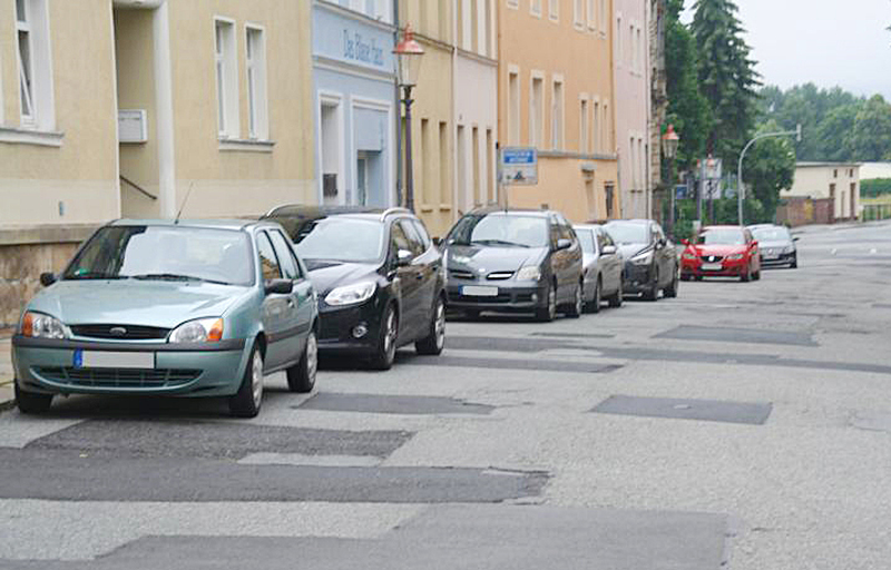 Die Böhmische Straße in Zittau vor Verjüngungskur