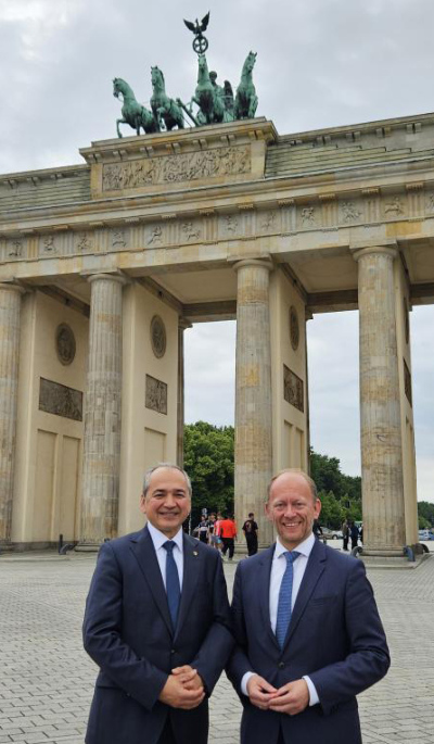 Oberbürgermeister Octavian Ursu in Berlin