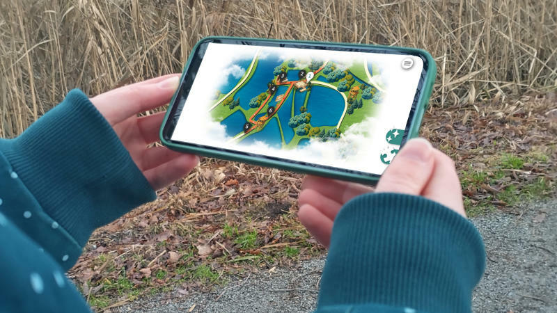 Eine App für die Teichlandschaft