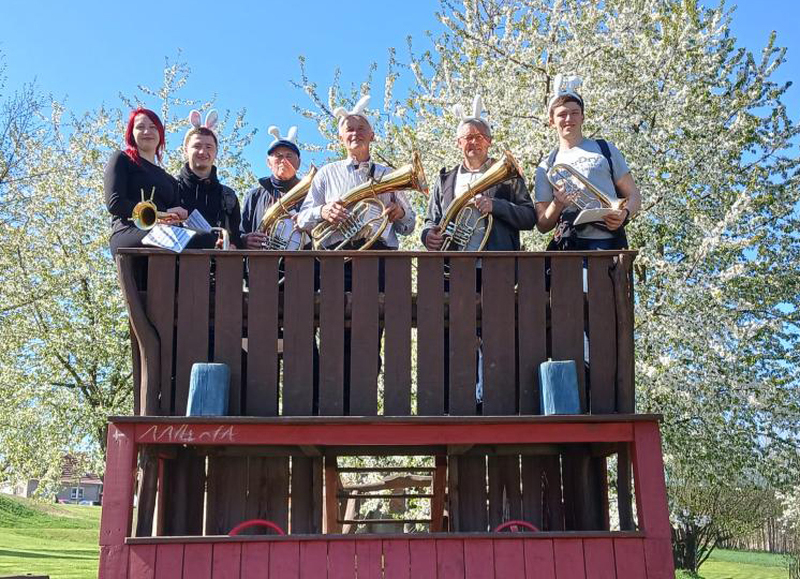 Die Osterbläser sind sehr zeitig unterwegs