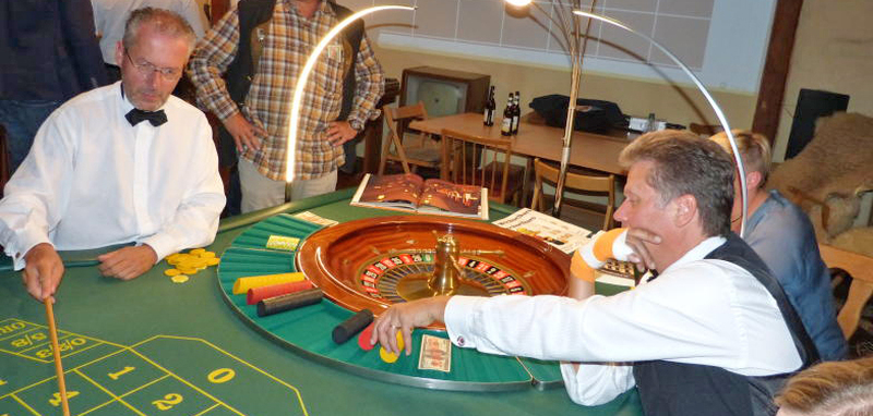 Roulette und Black Jack in der Medienscheune Höckendorf