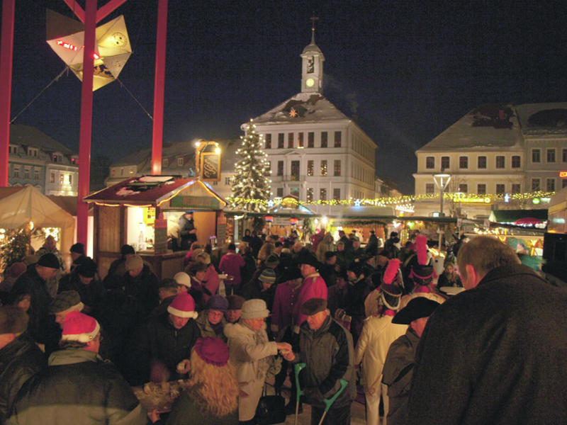Weihnachtsmarkt auf dem Altmarkt in Bischofswerda