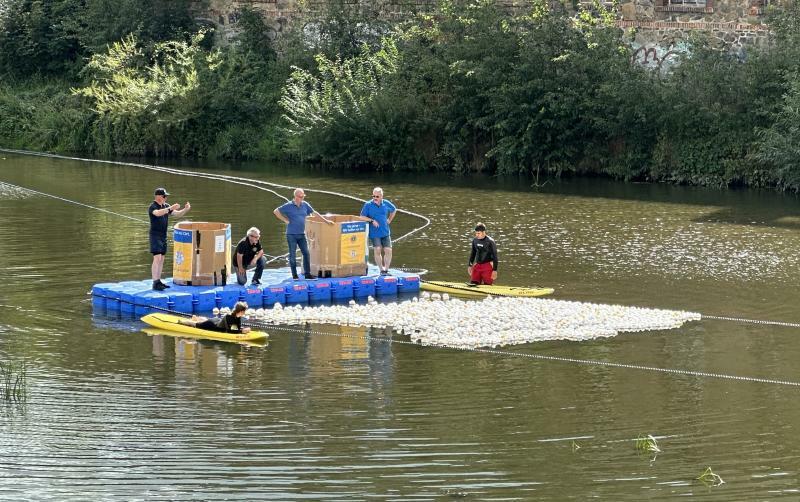 Schrecksekunde biem Schwimmschafcup überstanden