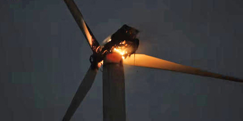 Windkraft: Brandfolgen wurden beseitigt
