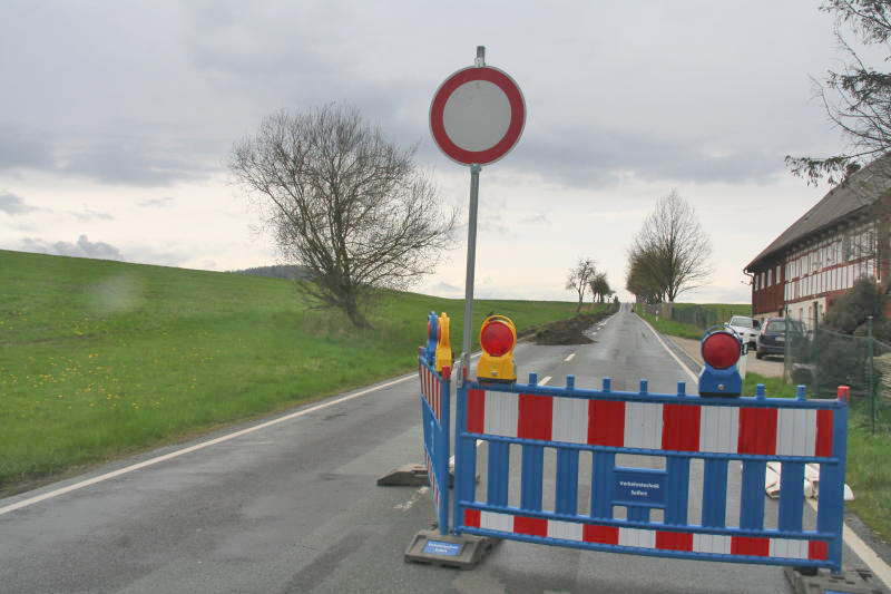 Die Staatsstraße wird jetzt erneuert