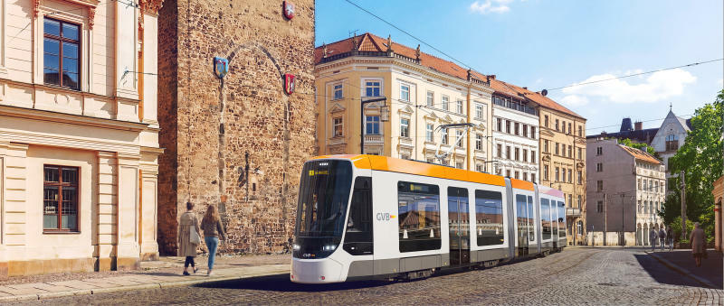 „Total integriert“ auf die Straßenbahngleise