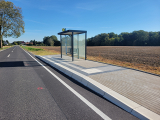 Barrierefrei zum Bus in der Gemeinde Malschwitz