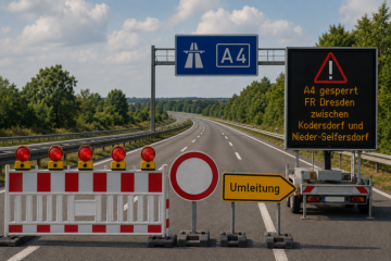 A4: Vollsperrung zwischen Kodersdorf und Nieder-Seifersdorf 