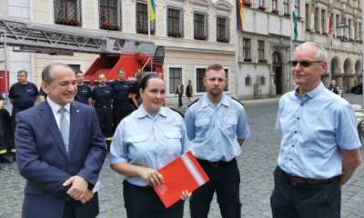 Görlitz gibt Feuerwehrdrehleiter in die Ukraine ab