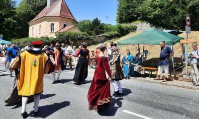 Spektakel in der Gablerstraße in Lückendorf