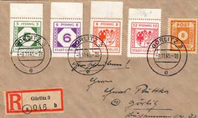Als Görlitz eigene Briefmarken druckte