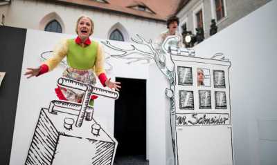Bubenstreiche von „Max und Moritz im Zittauer Klosterhof