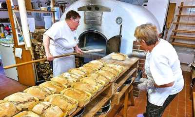 Schaubacken an der Kottmarsdorfer Bockwindmühle 