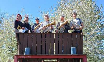 Die Osterbläser sind sehr zeitig unterwegs
