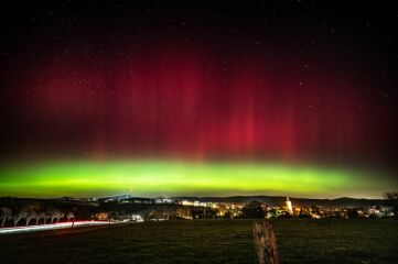 Polarlichter über der Oberlausitz