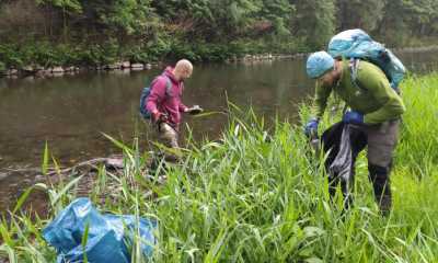 Aktion gegen den Müll im Fluss