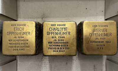 In Görlitz sind einige Stolpersteine zunächst eingelagert