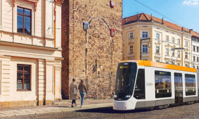 „Total integriert“ auf die Straßenbahngleise